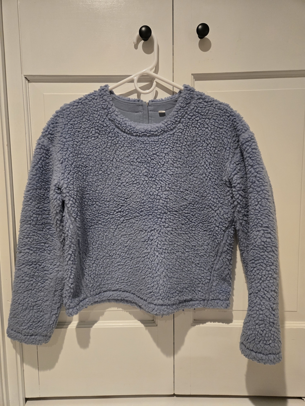 Anthropologie Plush Crewneck Sweater in Powder Blue